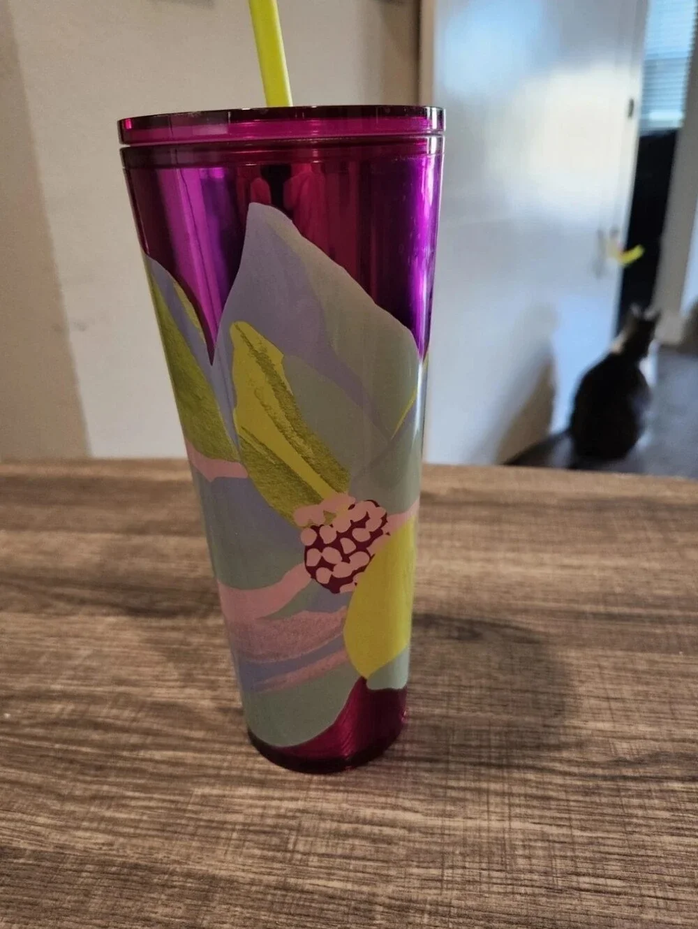 Starbucks 2024 Magenta Dichroic Magnolia 24 Oz Venti Cold Tumbler Spring